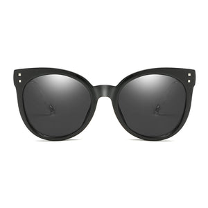 HYANNIS | Jaunty Mirrored Lens Soft Cat Eye Sunglasses