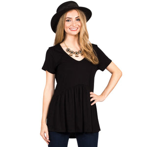 Ruffled Babydoll Tee