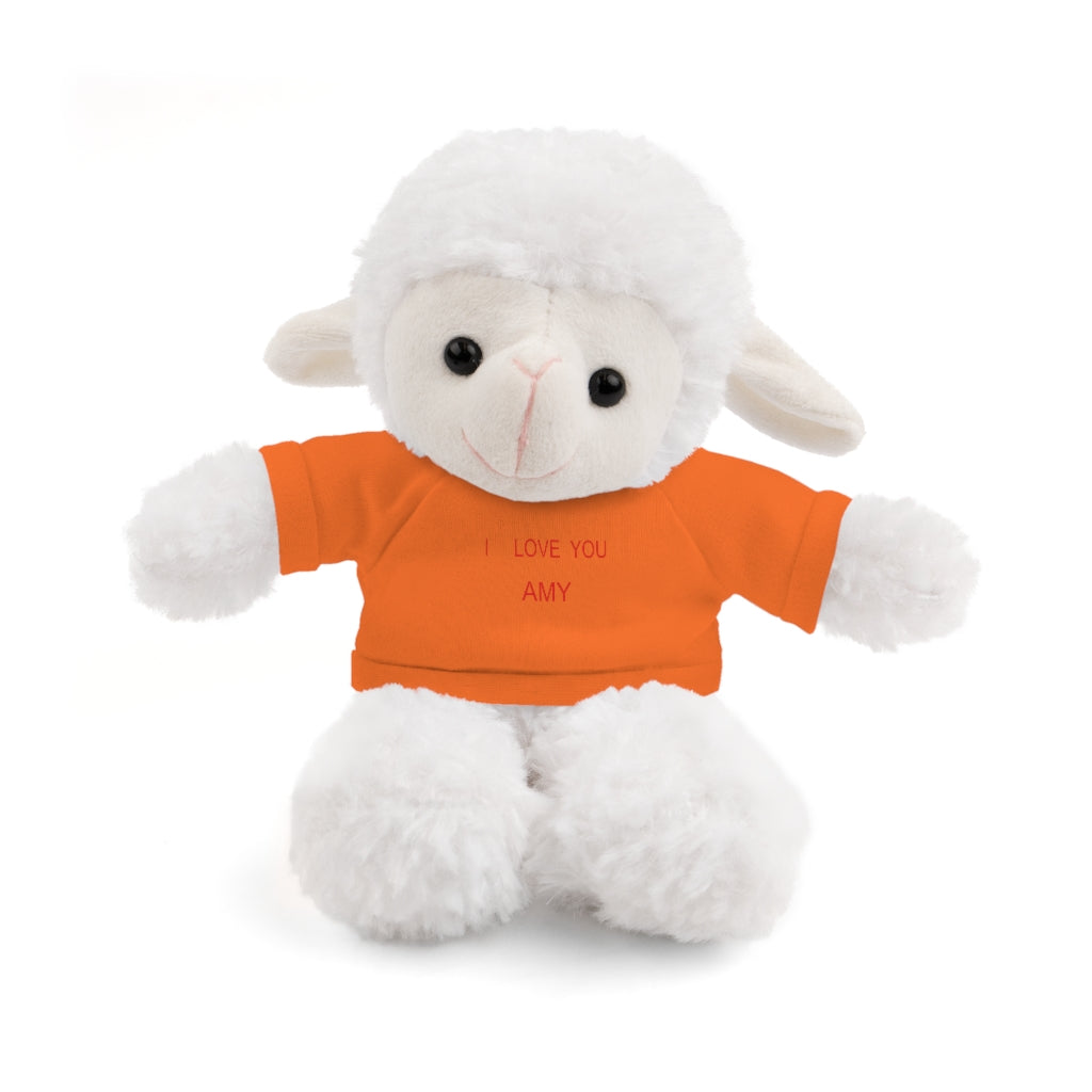 I LOVE YOU AMY Stuffed Animals with Tee