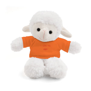 I LOVE YOU AMY Stuffed Animals with Tee