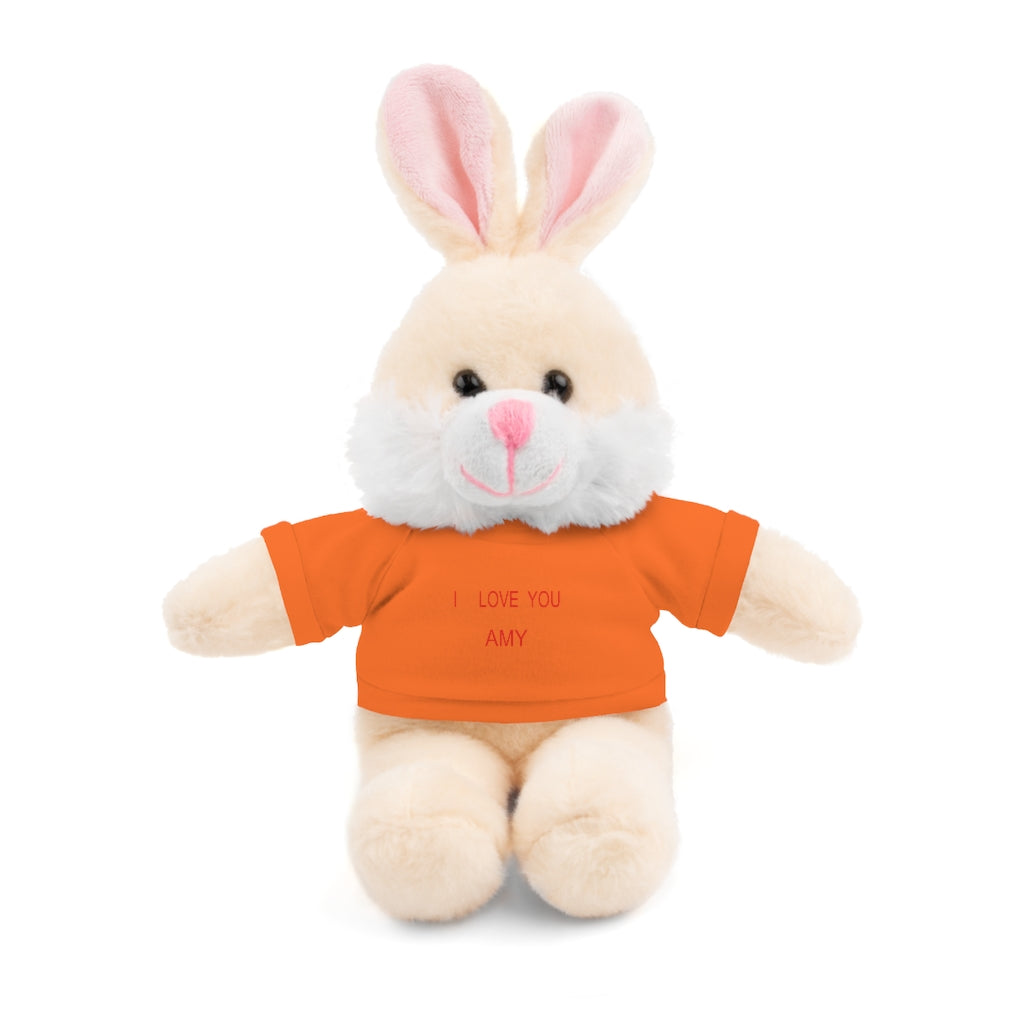 I LOVE YOU AMY Stuffed Animals with Tee