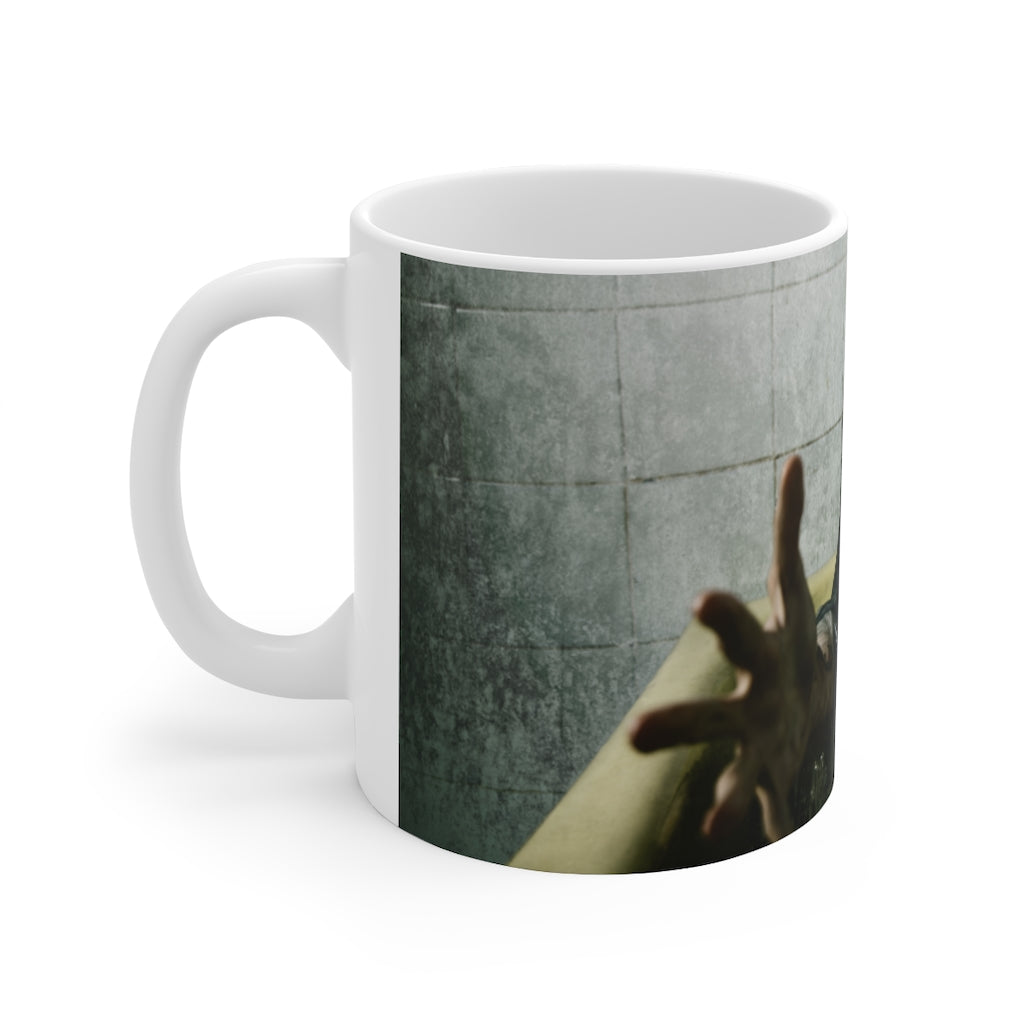 Creepy girl in bathtub Ceramic Mug 11oz