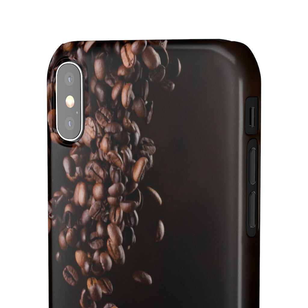 Coffee bean iphone Snap Cases