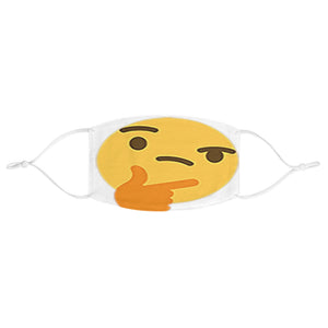 Thinking smiley Fabric Face Mask