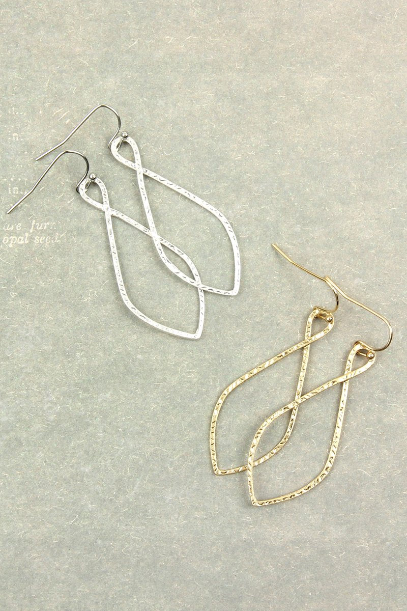 Hde2648 - Cast Christian Symbol Hook Drop Earrings