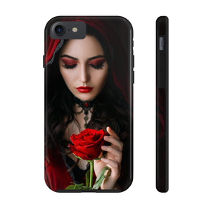 Mystical beautiful woman with rose Case Mate Tough Phone Cases