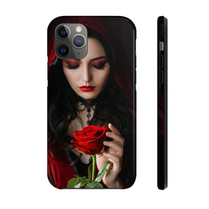 Mystical beautiful woman with rose Case Mate Tough Phone Cases