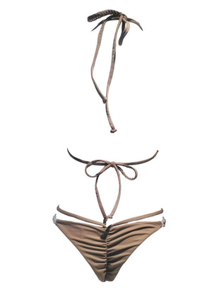 Shanel Triangle Top & Strappy Tango Bottom - Brown