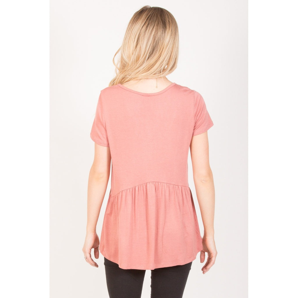 Ruffled Babydoll Tee