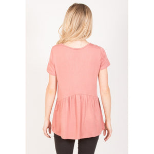 Ruffled Babydoll Tee