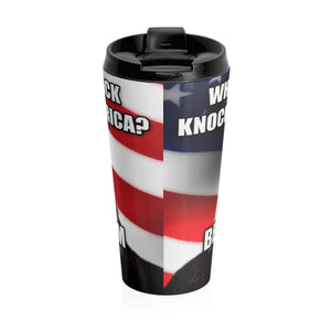 Freedom Rings USA flag eagle  Stainless Steel Travel Mug