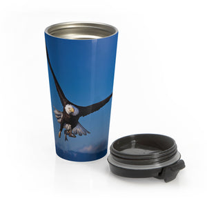 Eagle Wings Wraparound Stainless Steel Travel Mug