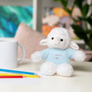 I LOVE YOU AMY Stuffed Animals with Tee