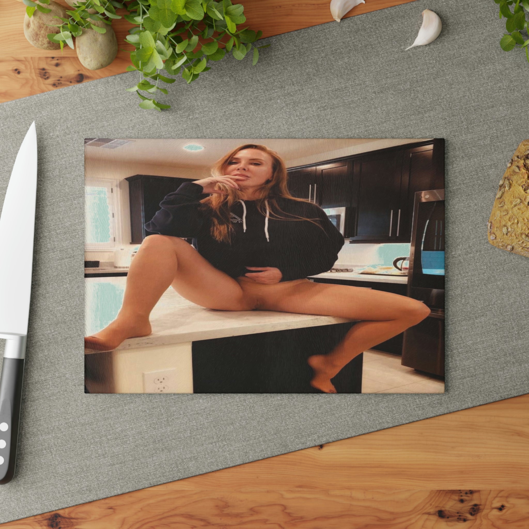 Dessert anyone Glass Cutting Board by Cameron Sloane