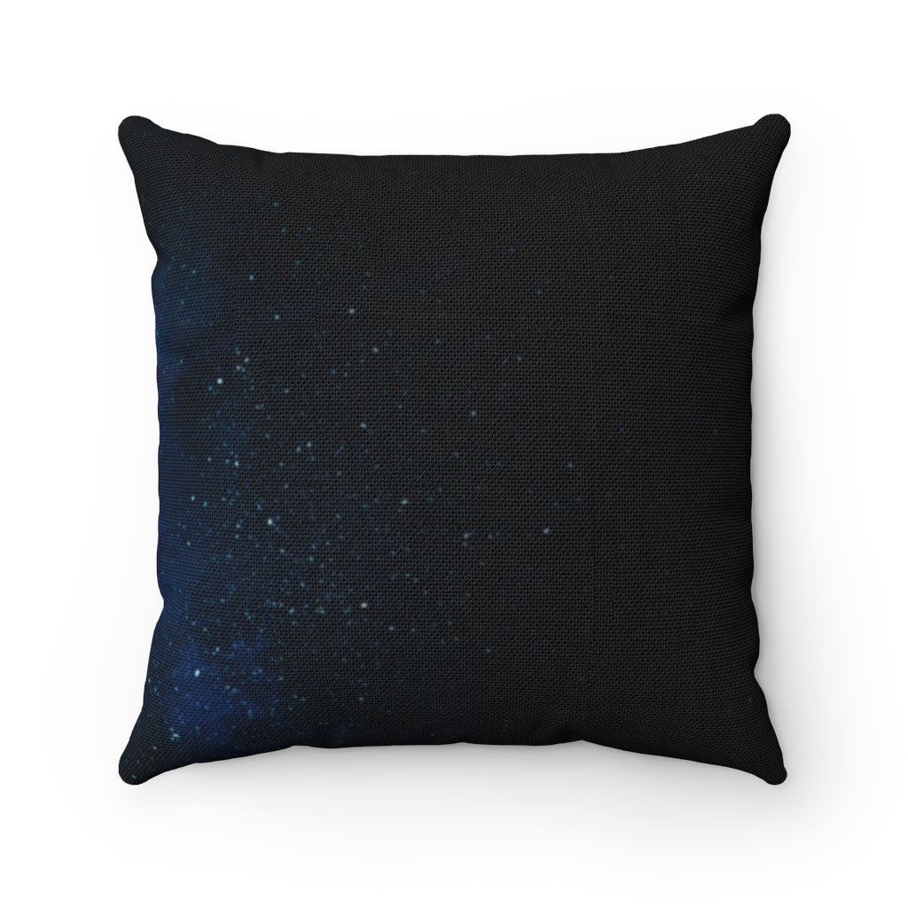 Human outer space eye fantasy Spun Polyester Square Pillow