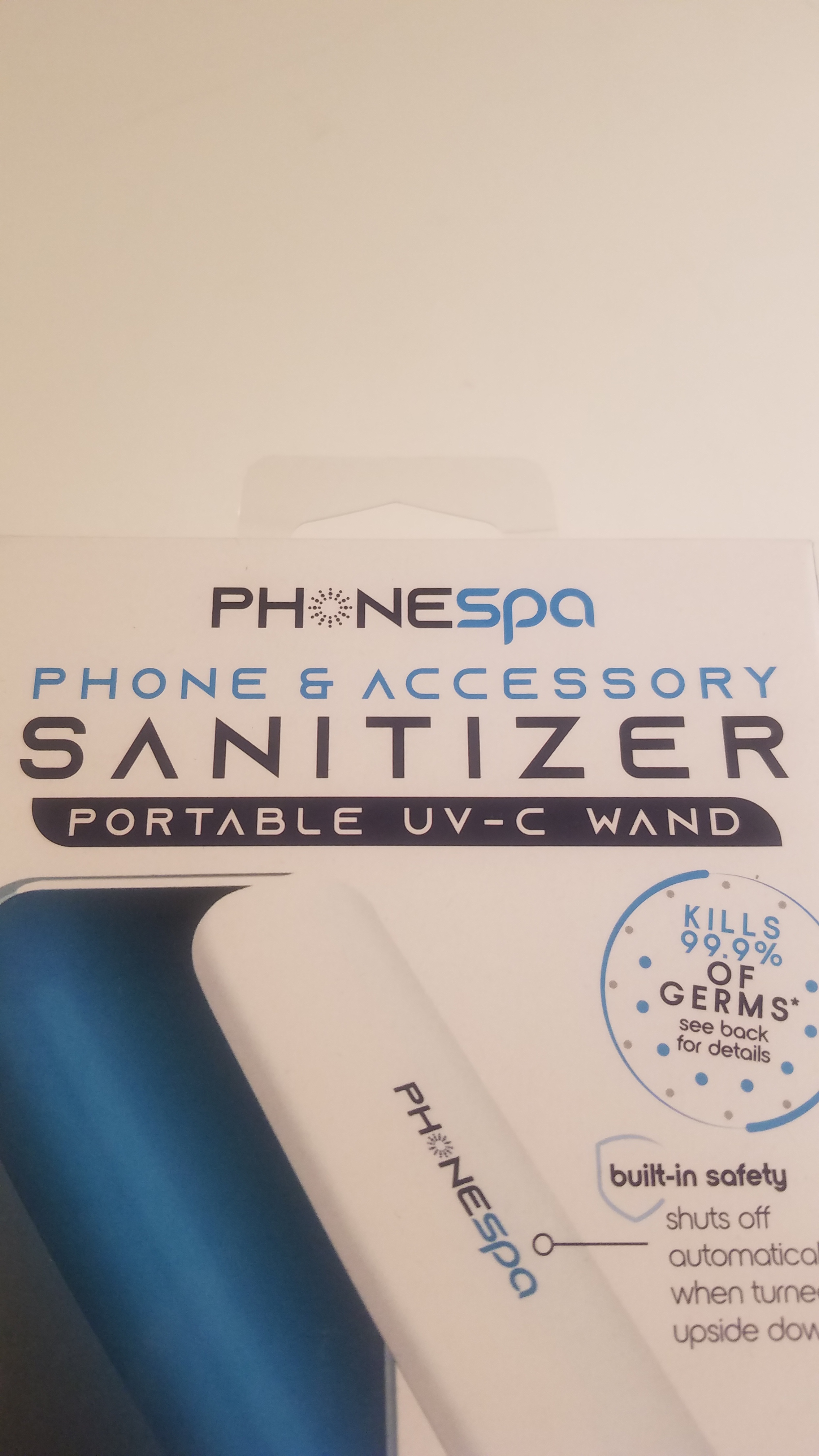 Phone & Accessory Sanitizer Portable UV-C Wand Rechargeable Fast Foldable New