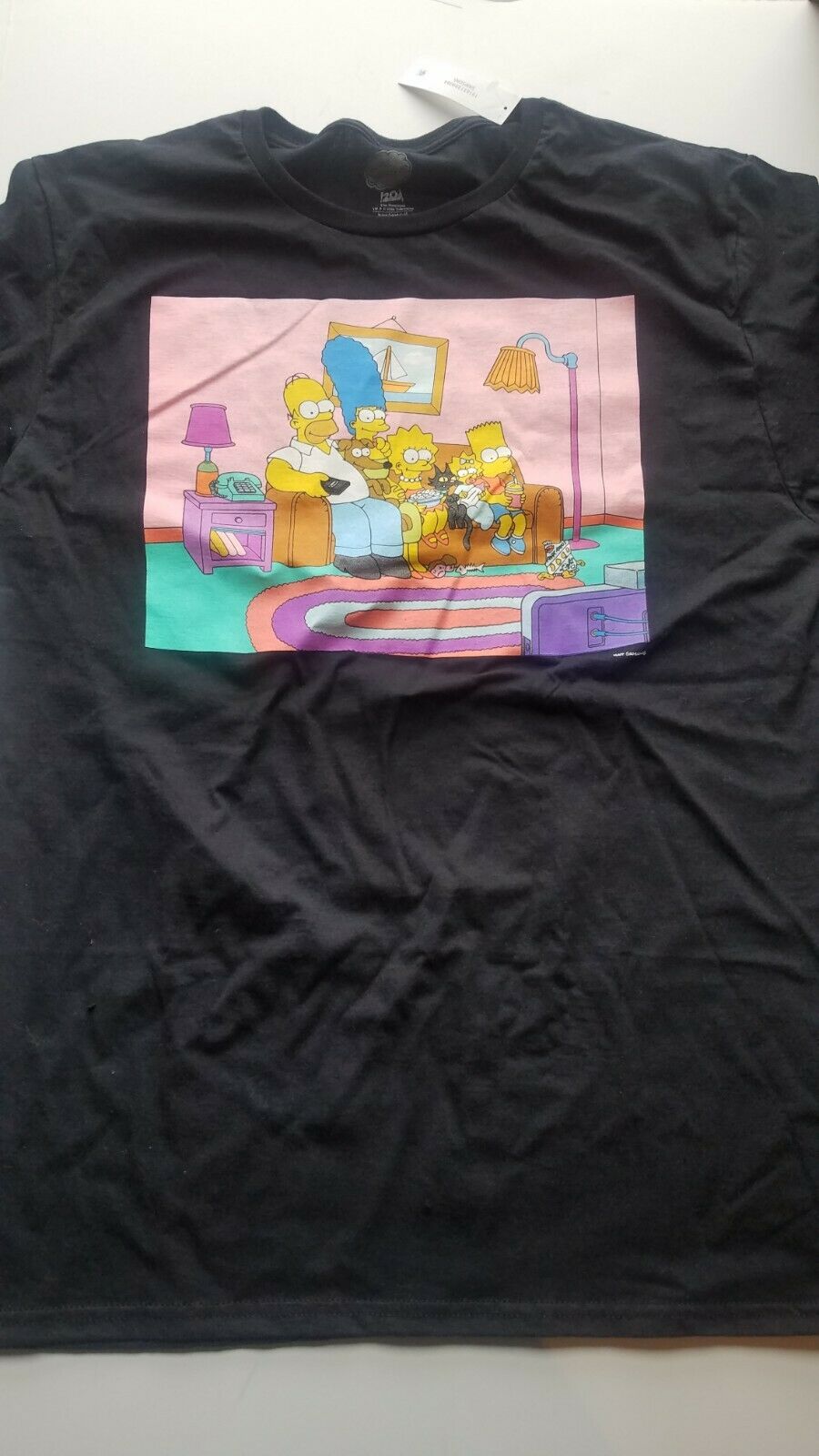 the simpsons couch mens t shirt l short sleeve new with tags funny