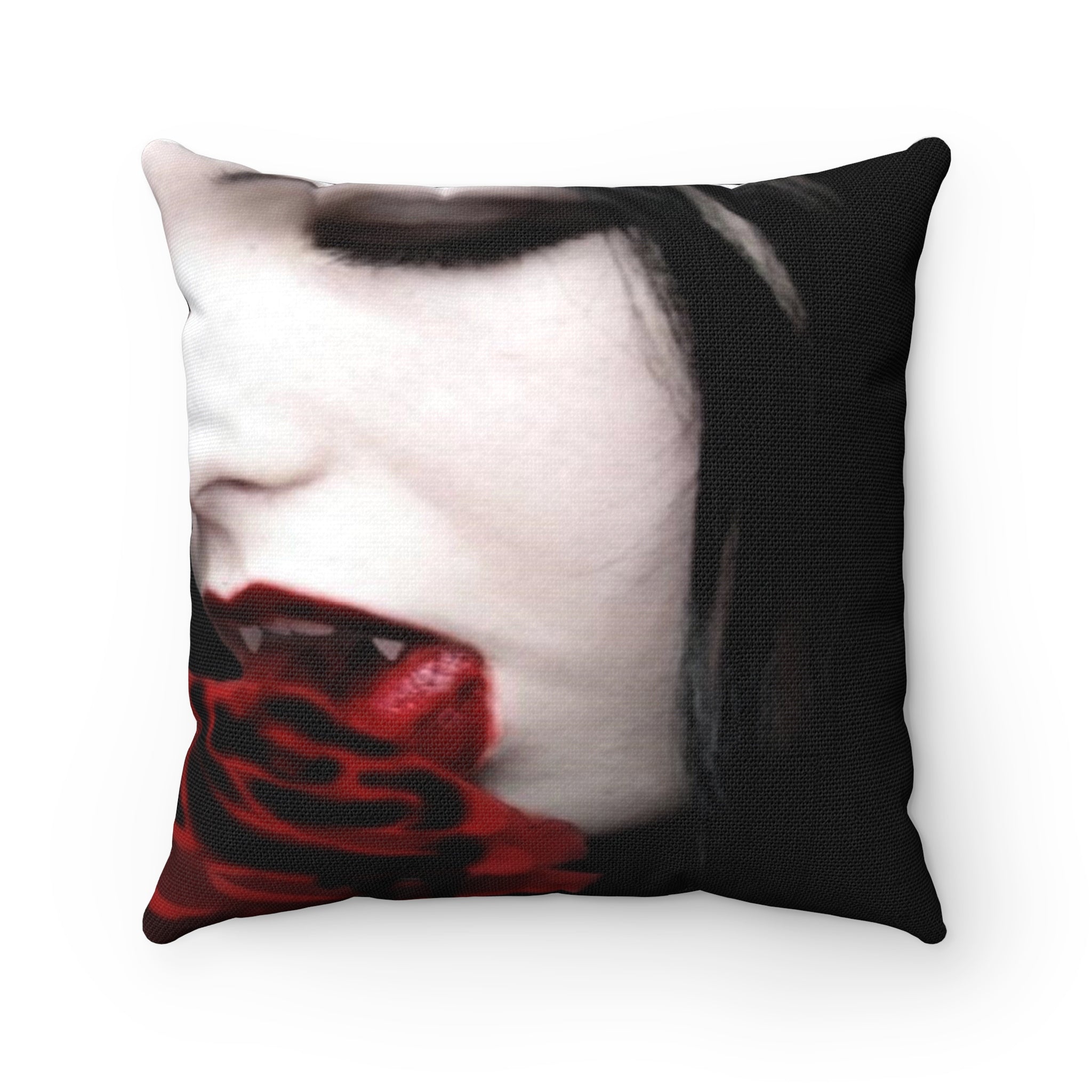 Dark Gothic Vampire Fantasy Spun Polyester Square Pillow