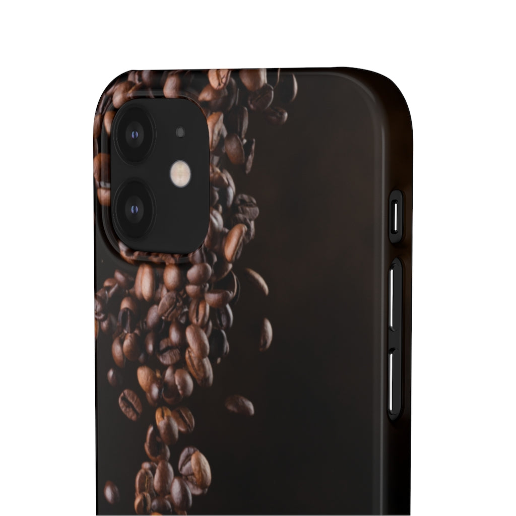 Coffee bean iphone Snap Cases