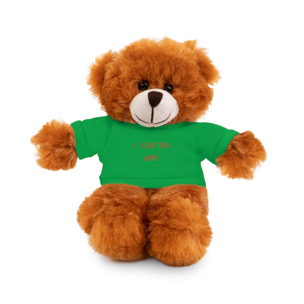 I LOVE YOU AMY Stuffed Animals with Tee