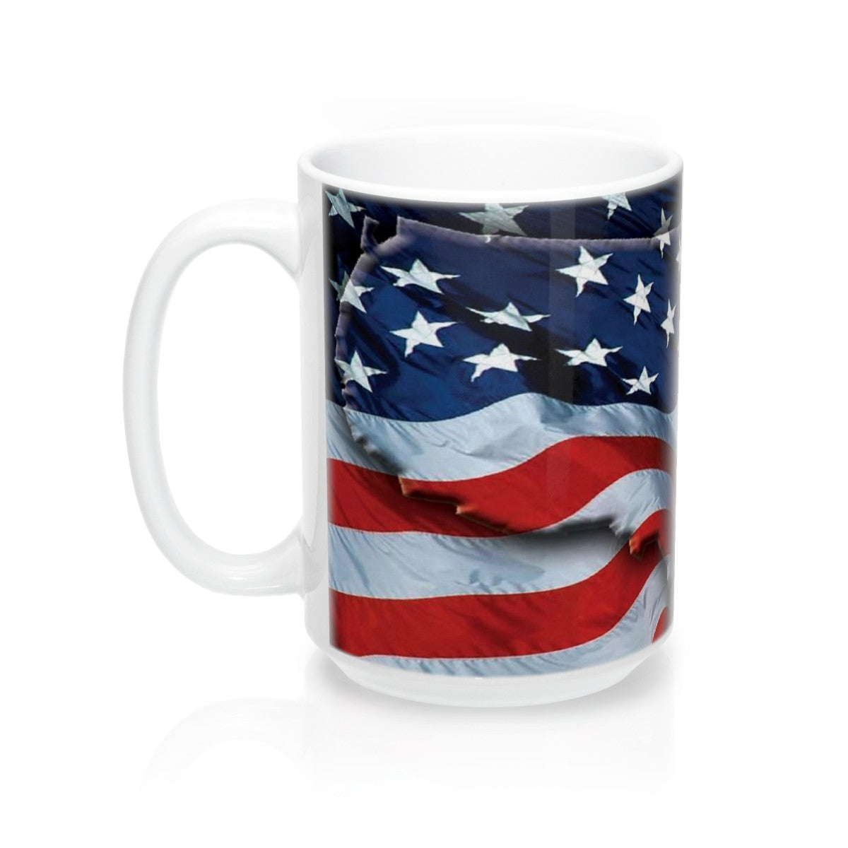 American Freedom Flag and Eagle Wraparound  Mug 15oz