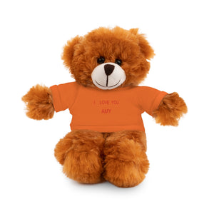 I LOVE YOU AMY Stuffed Animals with Tee