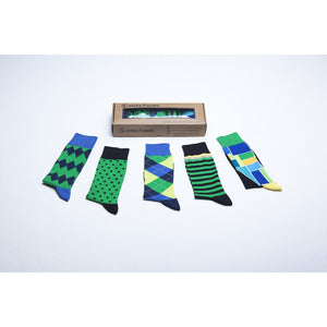 Men's 5-Pair Colorful Mix Socks