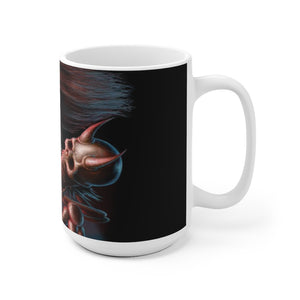 Skull rocker horror White Ceramic Mug