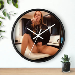 Dessert anyone Wall clock by Cameron Sloane