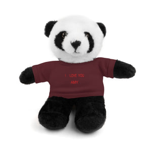 I LOVE YOU AMY Stuffed Animals with Tee