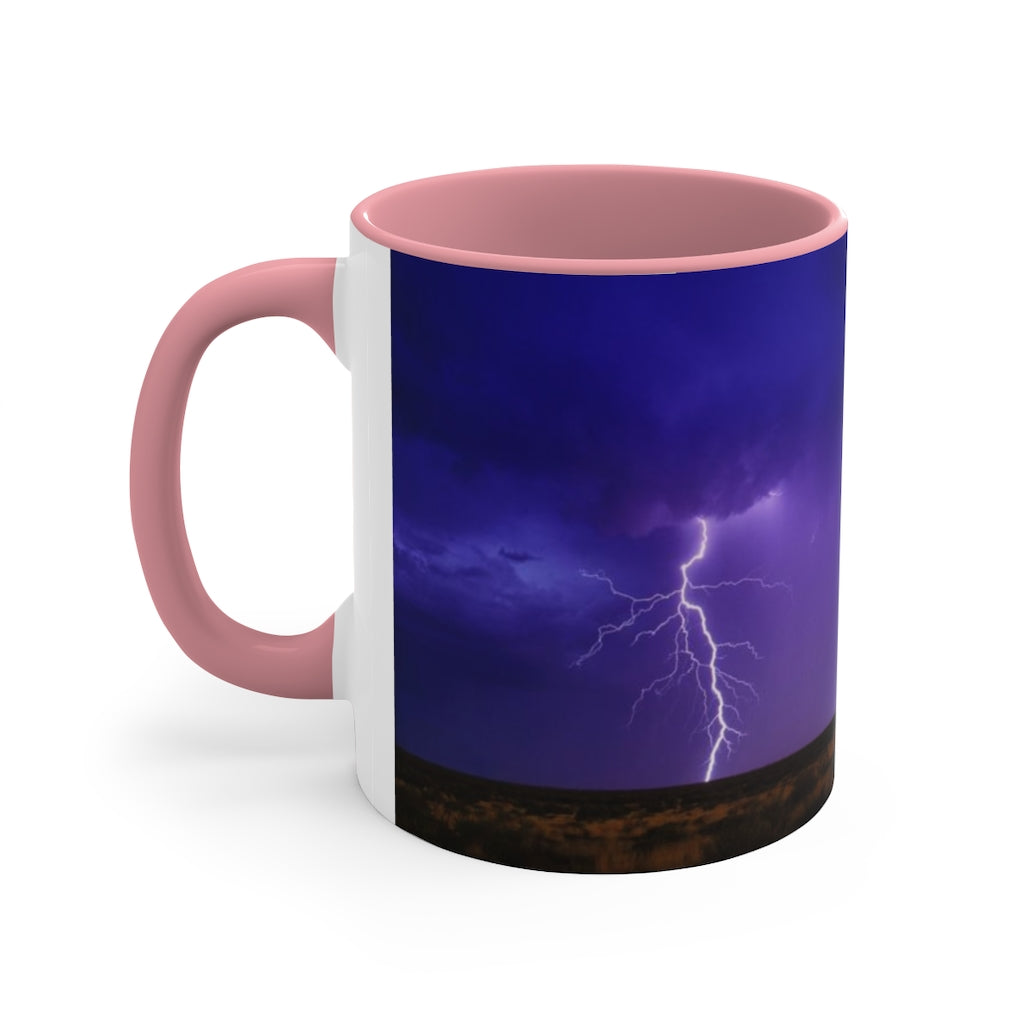 Lightning in nature Accent Coffee Mug, 11oz