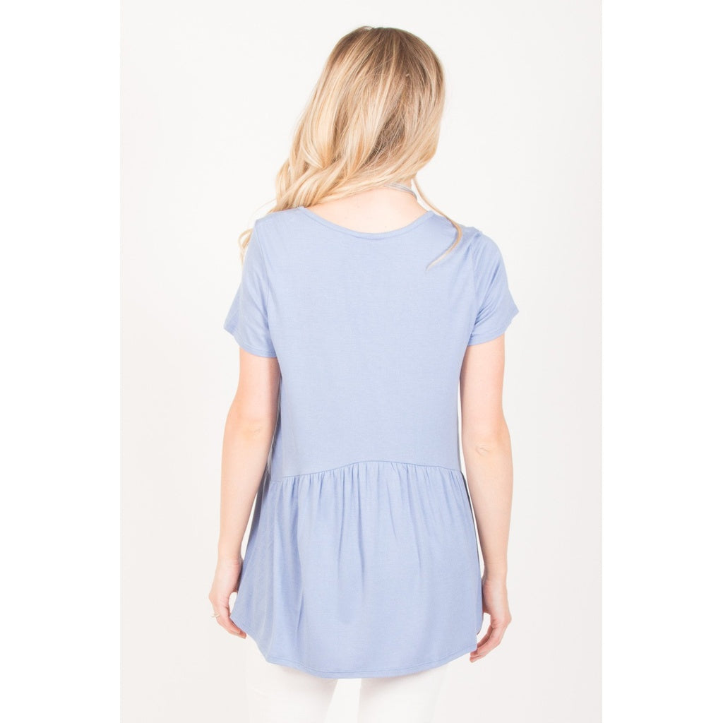 Ruffled Babydoll Tee