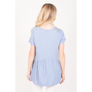 Ruffled Babydoll Tee
