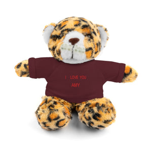 I LOVE YOU AMY Stuffed Animals with Tee