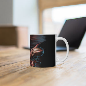 Skull rocker horror White Ceramic Mug