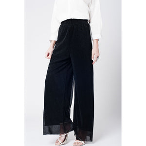 Black cheesecloth pants