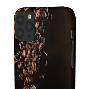 Coffee bean iphone Snap Cases