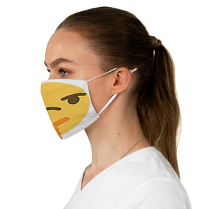 Thinking smiley Fabric Face Mask