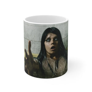 Creepy girl in bathtub Ceramic Mug 11oz