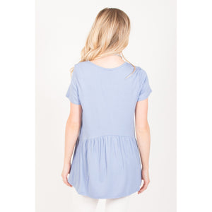 Ruffled Babydoll Tee