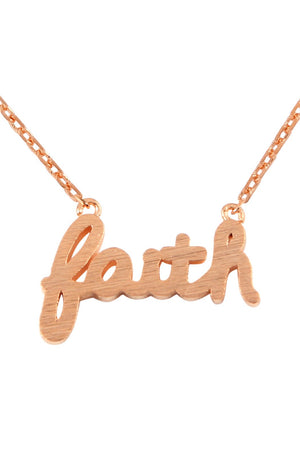 "Faith" Cast Necklace
