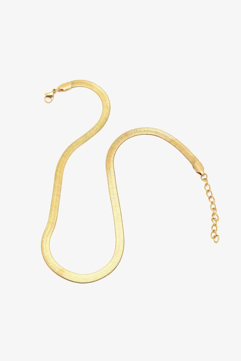 Minimalist Herringbone Chain Necklace