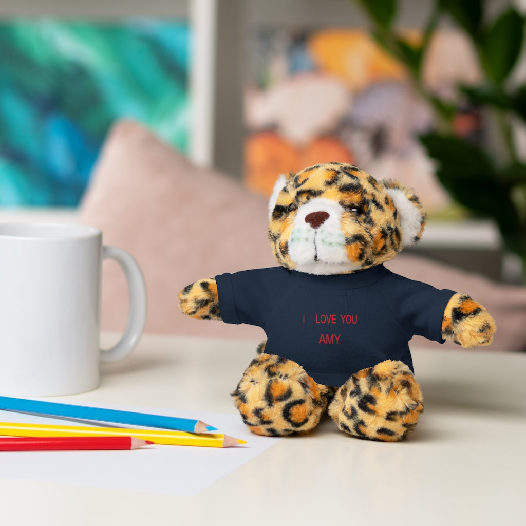 I LOVE YOU AMY Stuffed Animals with Tee