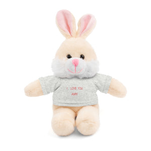 I LOVE YOU AMY Stuffed Animals with Tee