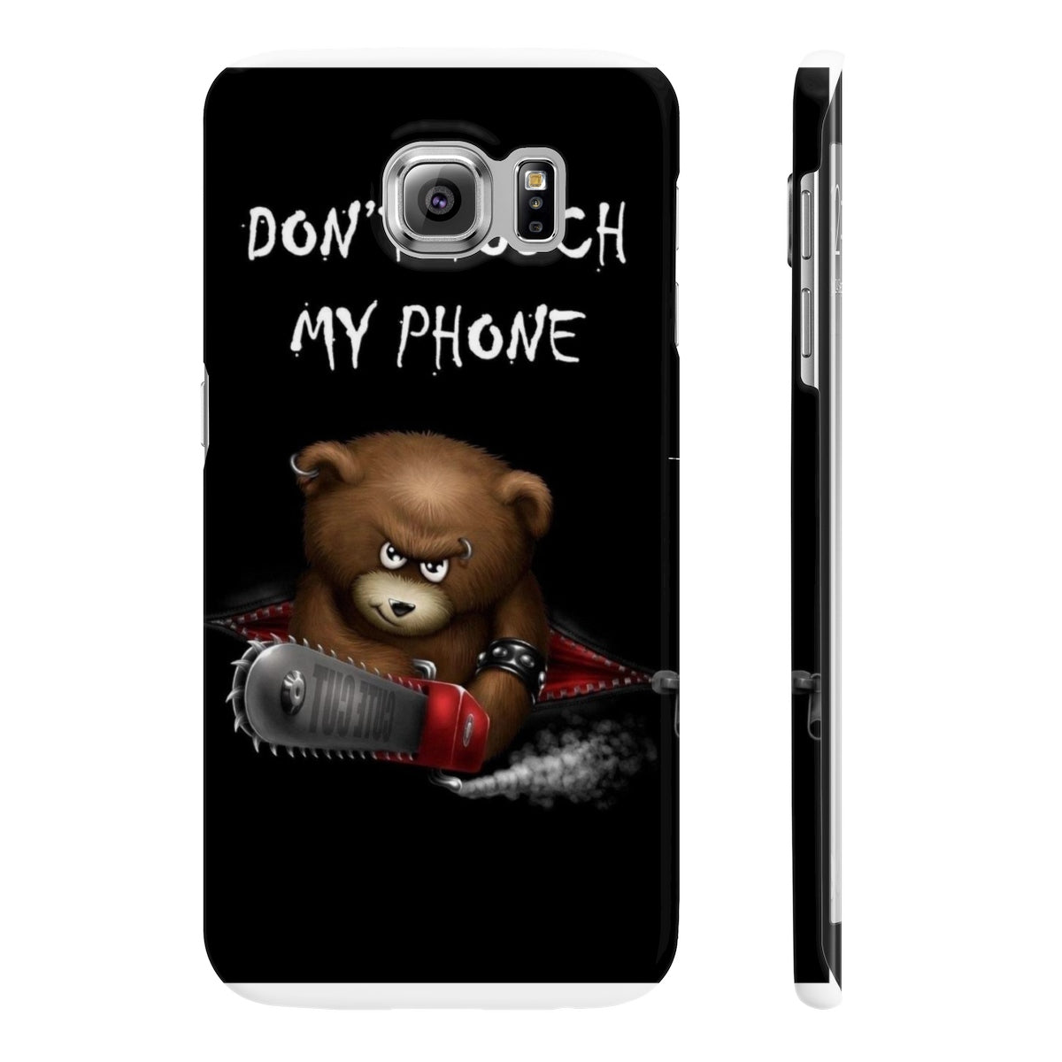 Don't touch my phone scary bear Wpaps Slim Phone Cases