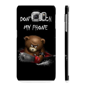 Don't touch my phone scary bear Wpaps Slim Phone Cases