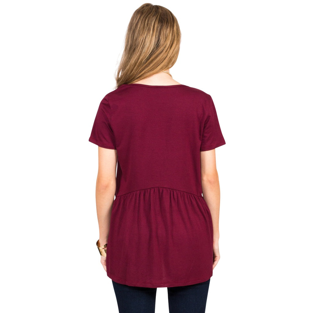 Ruffled Babydoll Tee