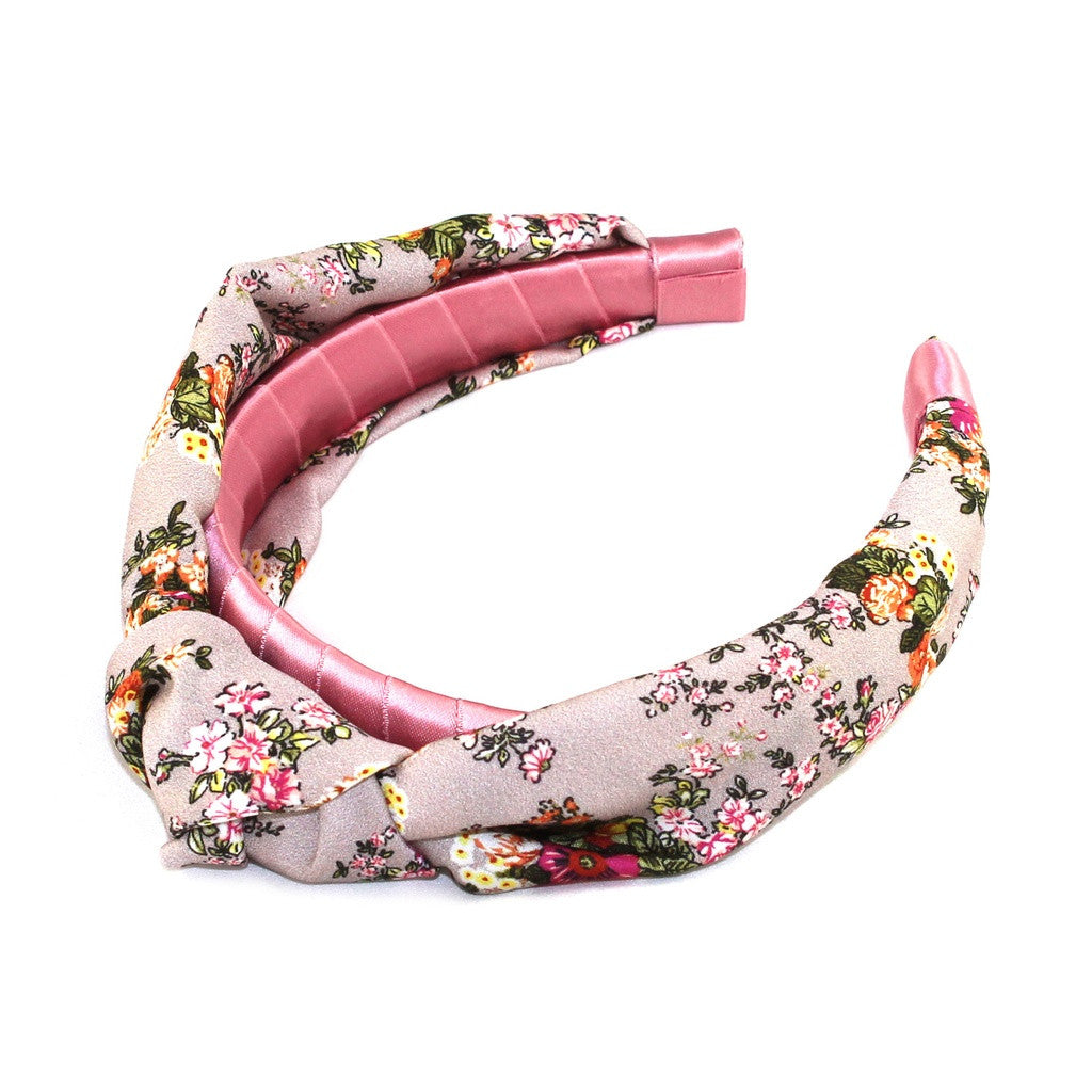 Floral Silk Top Knot Headband