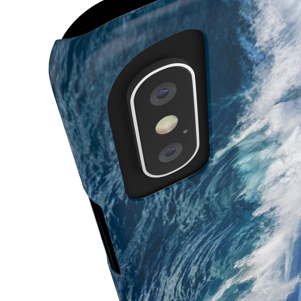 Dolphins jumping wave Case Mate Slim Phone Cases