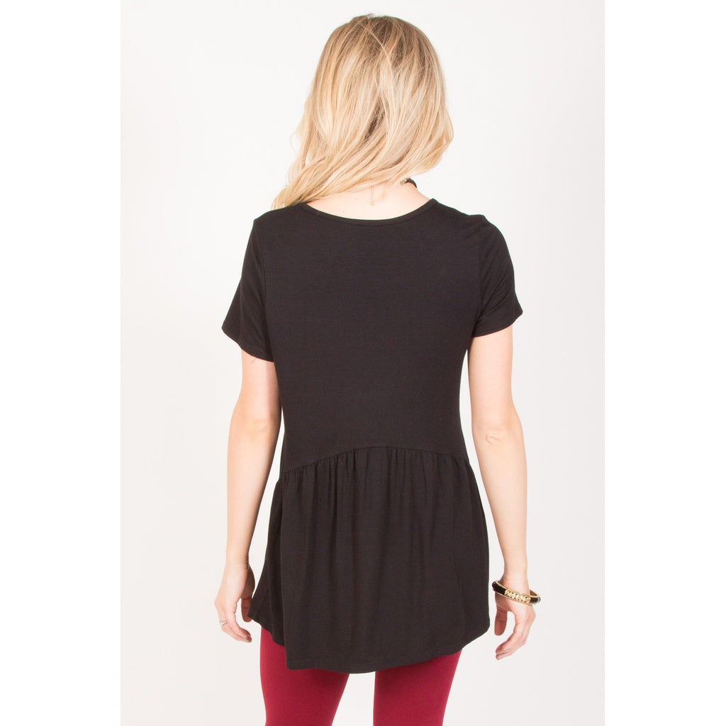 Ruffled Babydoll Tee